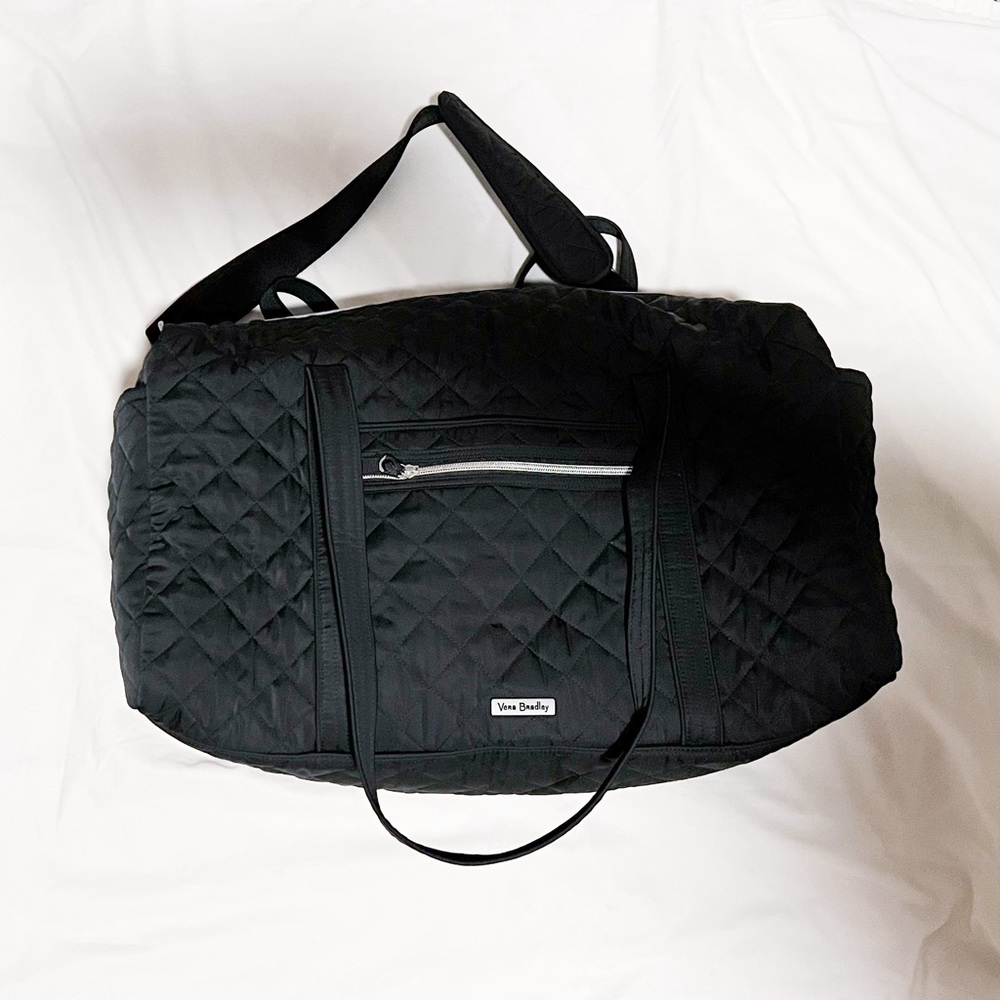 Vera Bradley Performance Twill Large Travel Duffel in Black
